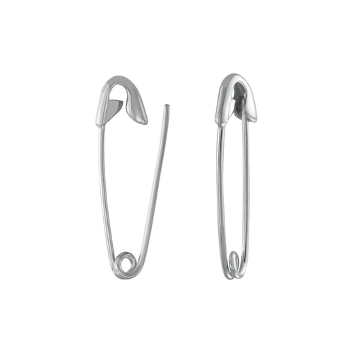 Safety Pin Earrings Silver | Alloy Safety Pin Earrings | Safety Pin  Earrings Black - Stud Earrings - Aliexpress